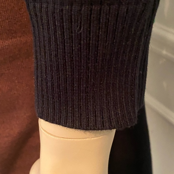 Black and brown color block knit dress. Expensive looking in person. Classy. - Picture 5 of 7